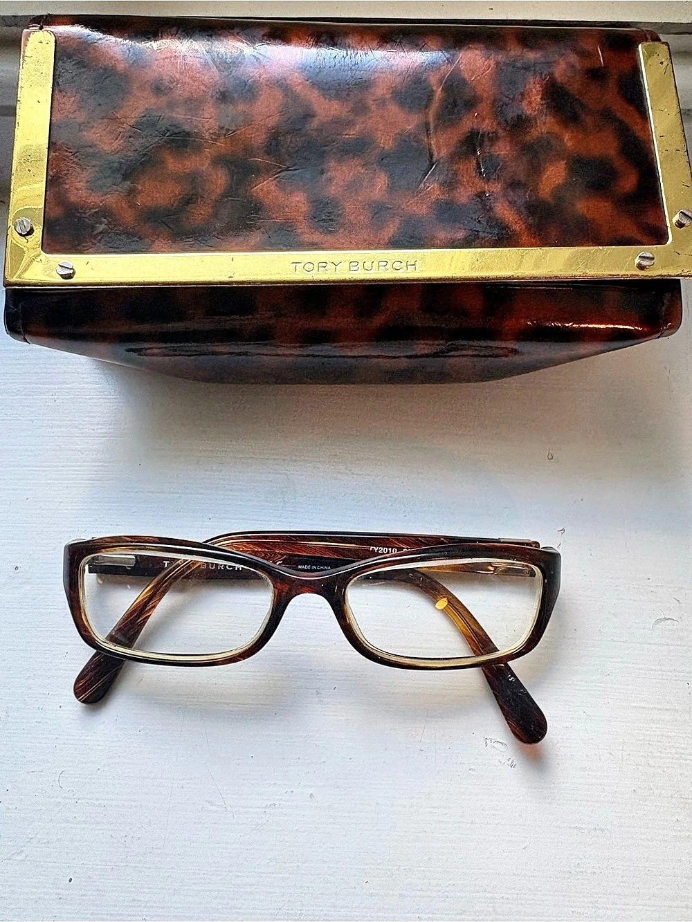 Tory Burch TY2010 Prescription Eyeglasses Tortoiseshell Brown & Gold